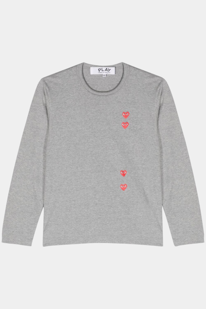 Comme des garcons grey long sleeve hotsell