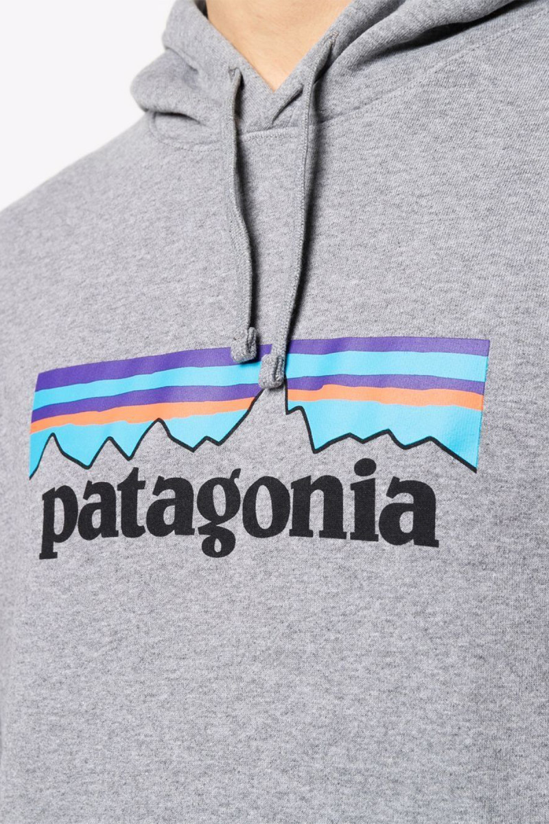 Patagonia Logo Print Hoodie Societe Anonyme Firenze