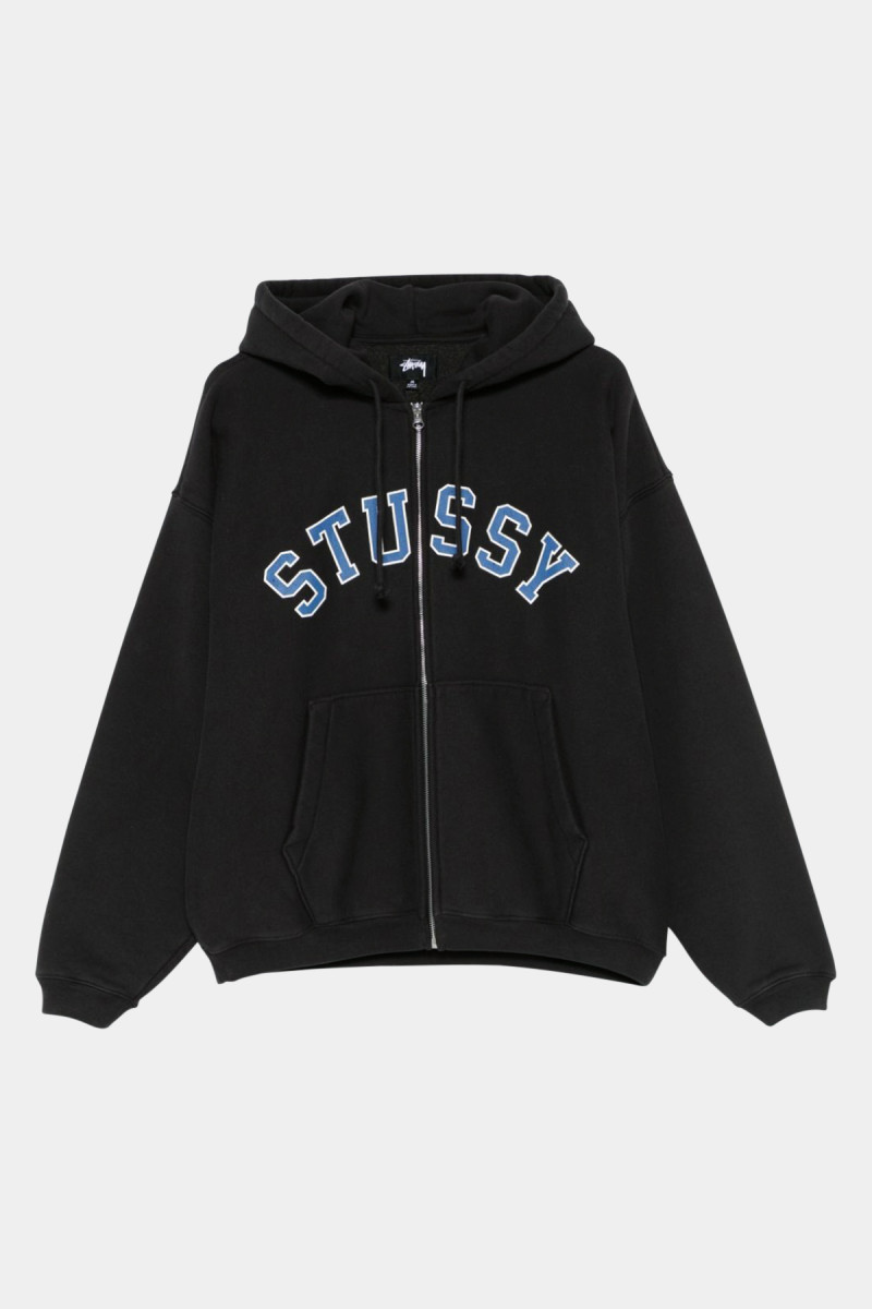 Distressed Graphic Zip Hood 118565