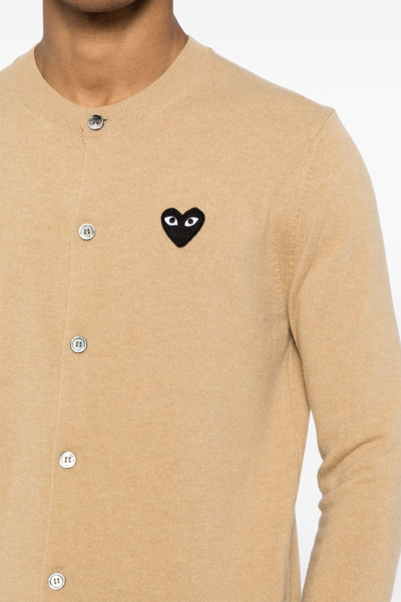 Unisex Cardigan Black Heart AX N023 051